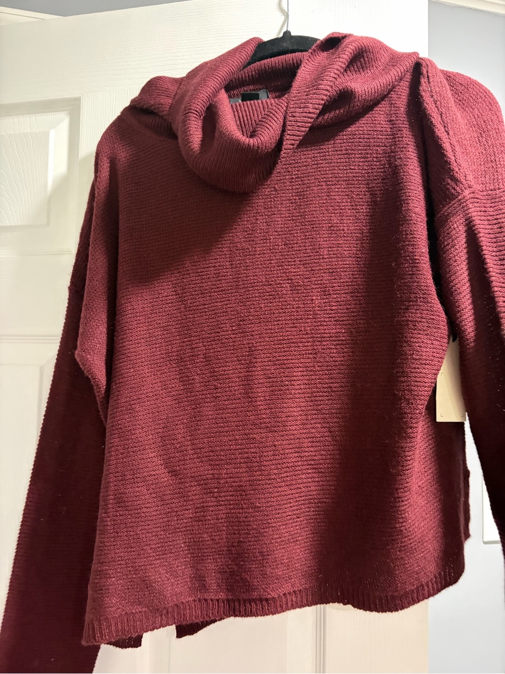Urban Heritage Women's Cowl Neck Sweater in Wine